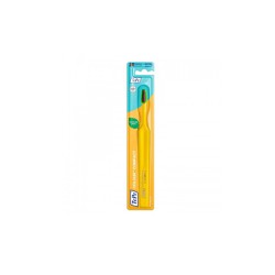 Tepe Colour Compact Toothbrush Yellow Color With Green & Fuchsia Fibers Extra Soft 1 piece