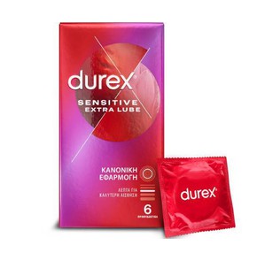 Durex Sensitive Extra Lube-Πολύ Λεπτά Προφυλακτικά