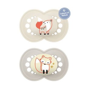 MAM Day & Night Forest Silicone Soother Unisex 6-1