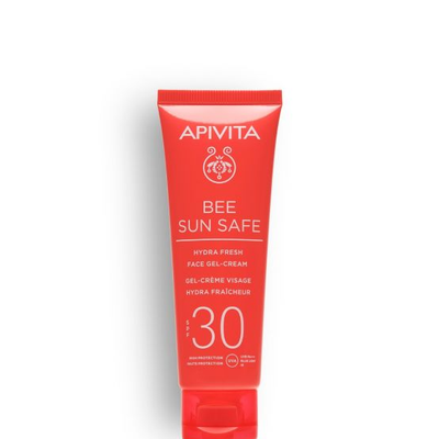APIVITA Bee Sun Safe Hydra Fresh Face SPF30 Ενυδατική Αντηλιακή Κρέμα Gel Προσώπου Ελαφριάς Υφής Με Θαλάσσια Φύκη & Πρόπολη 50ml