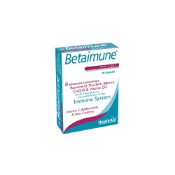Health Aid Betaimune Immunace Protection Συμπλήρωμα Διατροφής Για Την Καθημερινή Προστασία Του Ανοσοποιητικού 30 κάψουλες