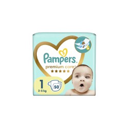 Pampers Premium Care Diapers Size 1 (2kg - 5kg) 50 pieces