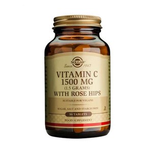 Solgar Vitamin C with Rose Hips 1500mg 90 Tablets