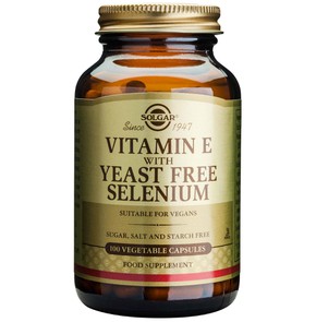Solgar Vitamin E with Yeast Free Selenium 100 Veg 