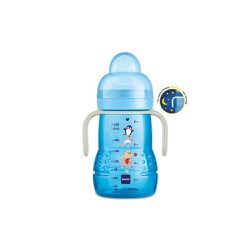 Mam Trainer+ Night Transition Bottle to Cup 4+ Months Blue 220ml