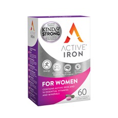 Bionat Active Iron for Women 30Caps & 30 Tabs.