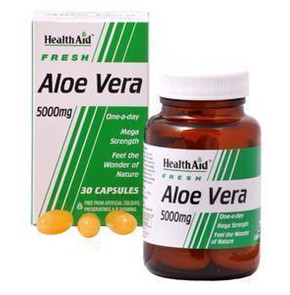 Health Aid Aloe Vera 5000mg 30 Capsules