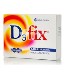 Uni-Pharma D3 Fix 1.200IU - Βιταμίνη D3, 60tabs