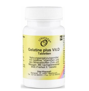 Metapharm Synosan Gelatine Plus Vit D-Συμπλήρωμα Δ