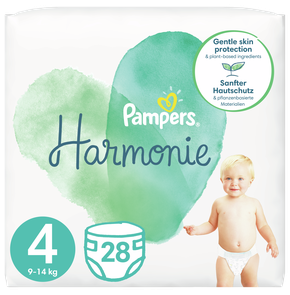 Pampers Harmonie Size 4 (9kg-14kg) 28 Diapers