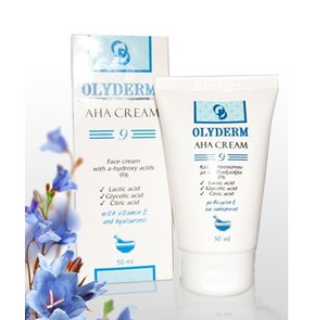 Olyderm AHA Face Cream with a-Hydroxy Acids 9 50ml