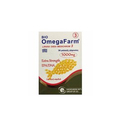 Medichrom Omegafarm Extra Strength EPA/DHA Omega 3 Dietary Supplement 1000mg 30 tabs