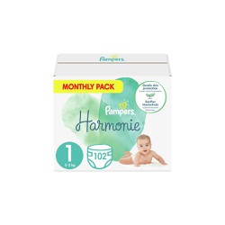Pampers Harmonie Monthly Pack No1 2-5kg 102 diapers