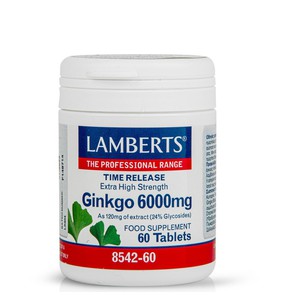 Lamberts Ginkgo Biloba 6000mg, 60 Tabs