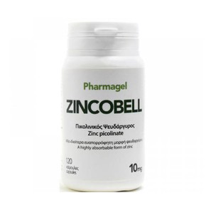 Pharmagel Zincobell 10mg with Zinc & Vitamin C, 12