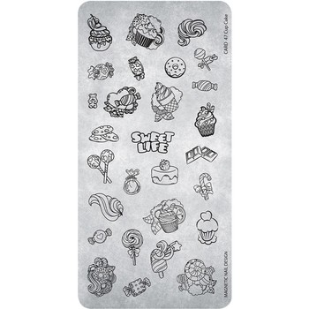 118650 STAMPING PLATE 47 CUP CAKE