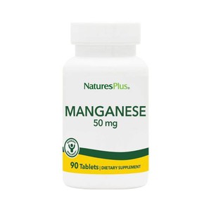 Nature's Plus Manganese 50 mg, 90 Tabs