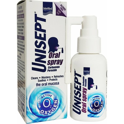 UNISEPT Oral Spray Στοματικό Εκνέφωμα Για Την Υγιεινή Φροντίδα Της Στοματικής Κοιλότητας 50ml