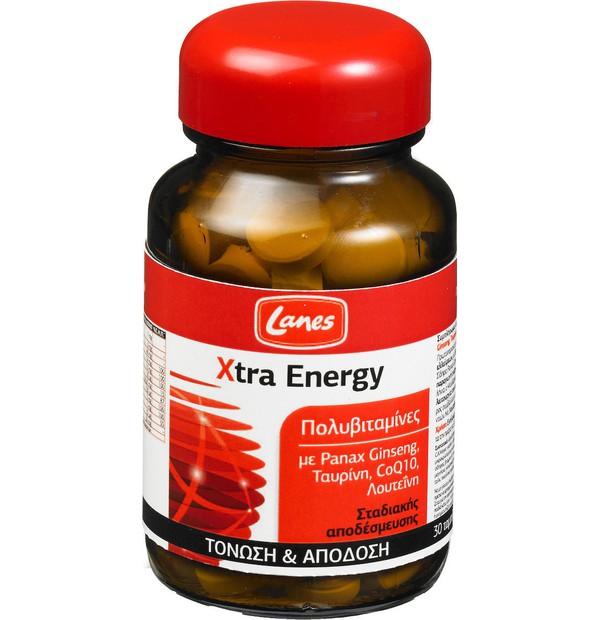 LANES Multi Xtra Energy Multivitamins For Energy, Stimulation & Mental Clarity 30 tablets