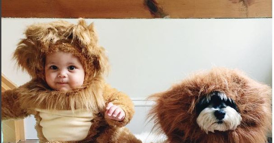 Μωρά ντύνονται ασορτί με τα ζωάκια τους