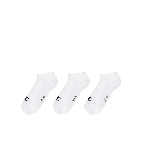 Champion Unisex 3Pk Sneaker Socks (U20100)-WHITE