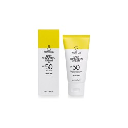YOUTH LAB. Daily Sunscreen Cream SPF50 Non Tinted All Skin Types Αντηλιακή Κρέμα Προσώπου Για Όλους Τους Τύπους Δέρματος 50ml