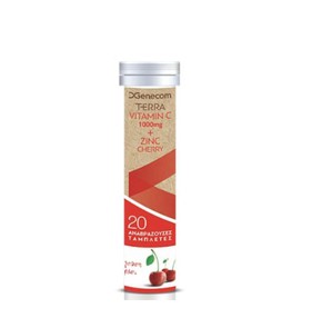 Genecom Terra Vitamin C Cherry Flavour, 20 Efferve