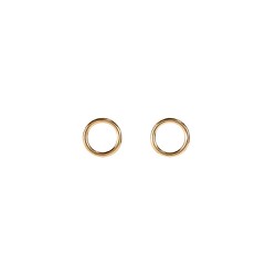 Medisei Dalee 5414 Σκουλαρίκια Ασημένια Circular Earrings 2 τεμάχια