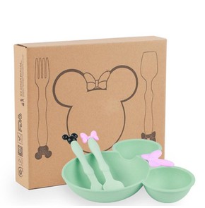 One & Only Baby Minnie Food Set Green Color, 1 Set