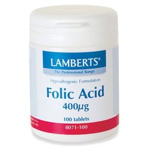 Lamberts Folic Acid 400µg, 100 Tablets