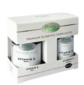 Power Platinum Vitamin E 400iu, 30 Caps & Vitamin 
