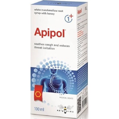 APIPOL Σιρόπι Για Την Αντιμετώπιση Του Βήχα & Του Πονόλαιμου 100ml