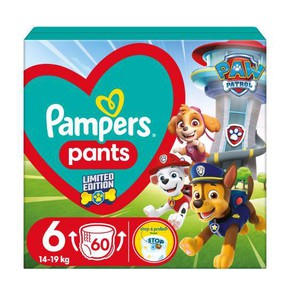 Pampers Pants Paw Patrol Edition Size 6, 60 Nappie