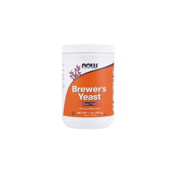 Now Natural Foods Brewer's Yeast Powder Nutritional Supplement Rich Source of Amino Acids Vitamins Metals & Trace Elements 454gr