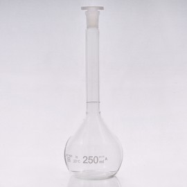 Volumetric flask with plastic stopper 250 ml  
