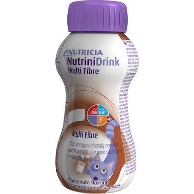NUTRICIA Nutrini Drink Multi Fibre Θρεπτικό Συμπλήρωμα Διατροφής Φυτικών Ινών Για Παιδιά Άνω Του 1 Έτους - Σοκολάτα 200ml