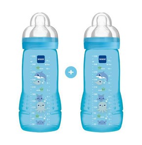 1+1 MAM Easy Active Baby Bottle-Πλαστικό Μπιμπερό 