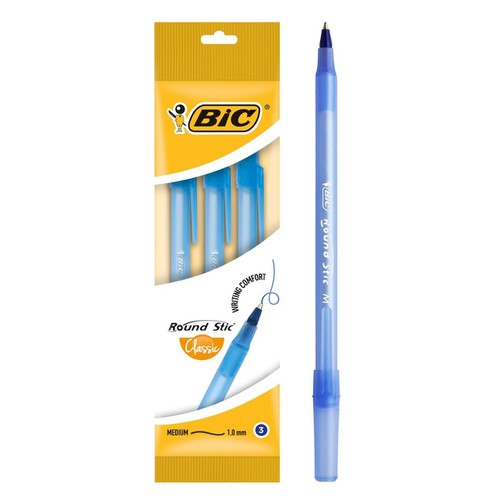 Stilolaps Blu "Bic" 3 Copë