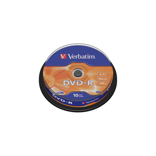 VERBATIM DVD-R 4.7GB 16X CAKEBOX 10Τ.