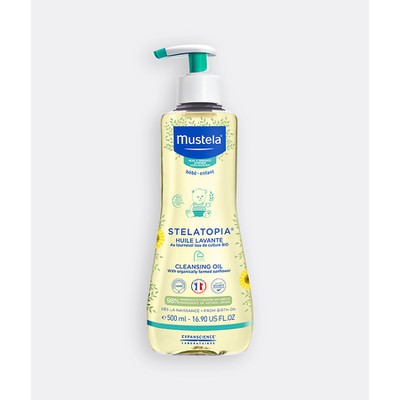 MUSTELA Bebe Stelatopia Cleansing Oil Unscented Cleansing Oil Special For Baby Atopic Skin 500ml