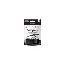 The Humble Co. Dental Floss Charcoal Picks Interdental 2 In 1 With Activated Carbon 50 picies