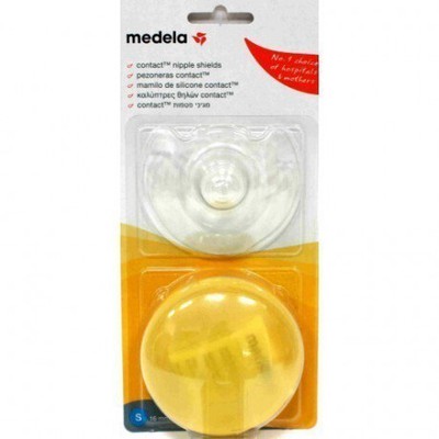 MEDELA Contact Nipple Shields-Ψευδοθηλές Σιλικόνης με θήκη Small