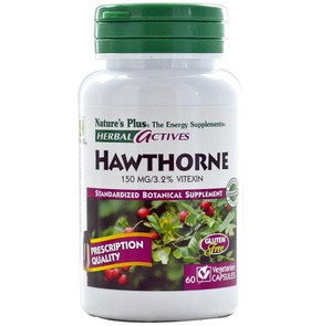 Nature's Plus Hawthorne 150mg, 60 Herbal Capsules