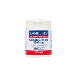 Lamberts Korean Ginseng 1200mg For Maintaining Well-Being In People Over 50 Years Old 60 Tablets