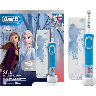 ORAL-B Electric Toothbrush Kids Frozen + Special Edition Case For ages 3+