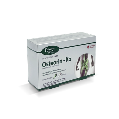 POWER HEALTH Platinum Range Osteorin-K2 Συμπλήρωμα Διατροφής Για Τη Φυσιολογική Κατάσταση Των Οστών 2x30 Κάψουλες