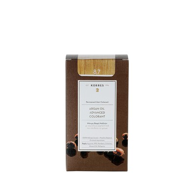 KORRES Argan Oil Advanced Colorant Βαφή Μαλλιών Toffee 8.7 50ml