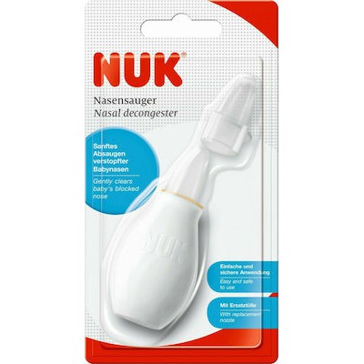 NUK Aspirator Nose Ρινικός Αποσυμφορητής Μύτης Με Ανταλλακτικό Στόμιο