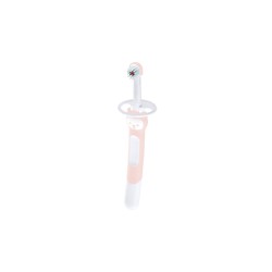 Mam Training Brush With Εκπαιδευτική Οδοντόβουρτσα Με Ασπίδα Προστασίας 6+ Μηνών Ροζ 1 τεμάχιο