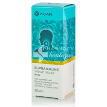 Agan Suprammune Throat Relief Spray - Πονόλαιμος / Βραχνάδα, 20ml